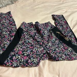 Pink Floral Leggings